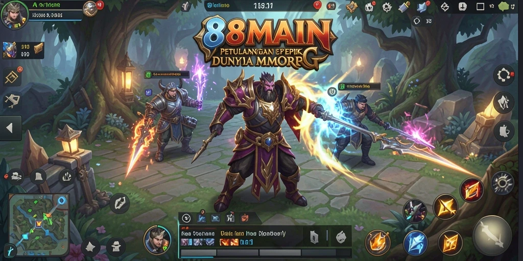 Tampilan gameplay epik dalam 88MAIN yang memukau dan mendebarkan.