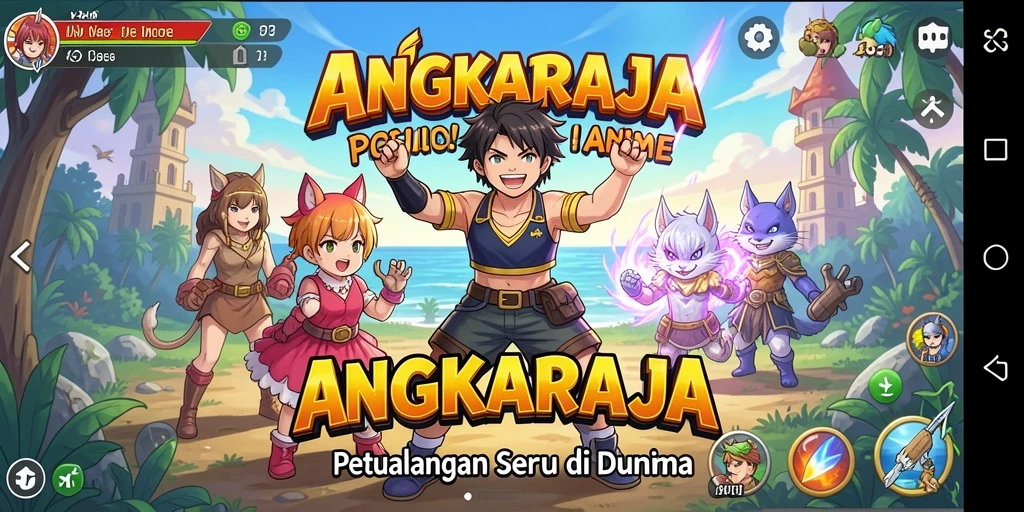 Gameplay seru dan interaktif dari ANGKARAJA yang memikat hati para penggemar anime.
