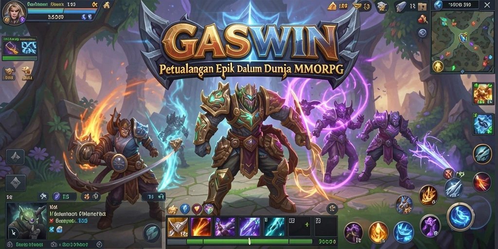 Tampilan gameplay GASWIN yang menakjubkan dan interaksi pemain.