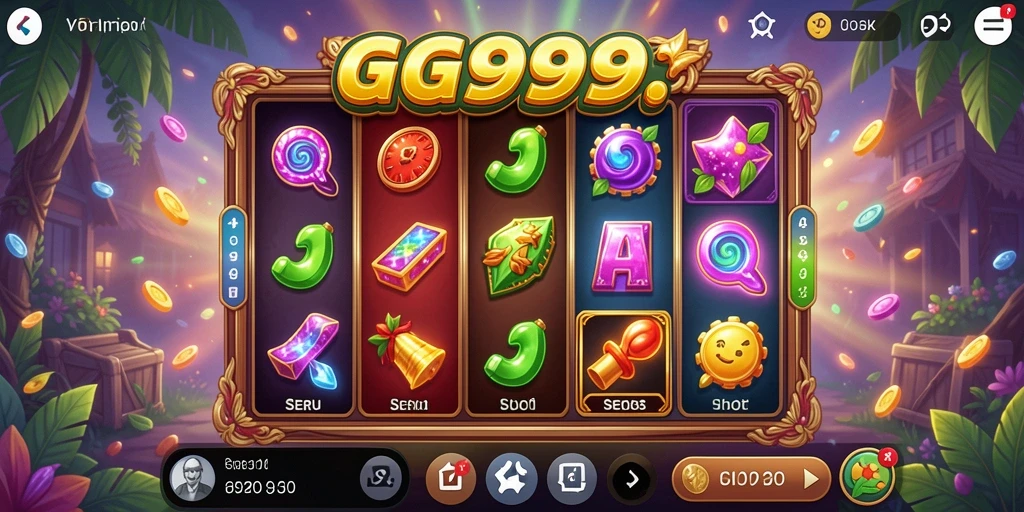 Tampilan gameplay GG999 yang seru dengan berbagai tema menarik.