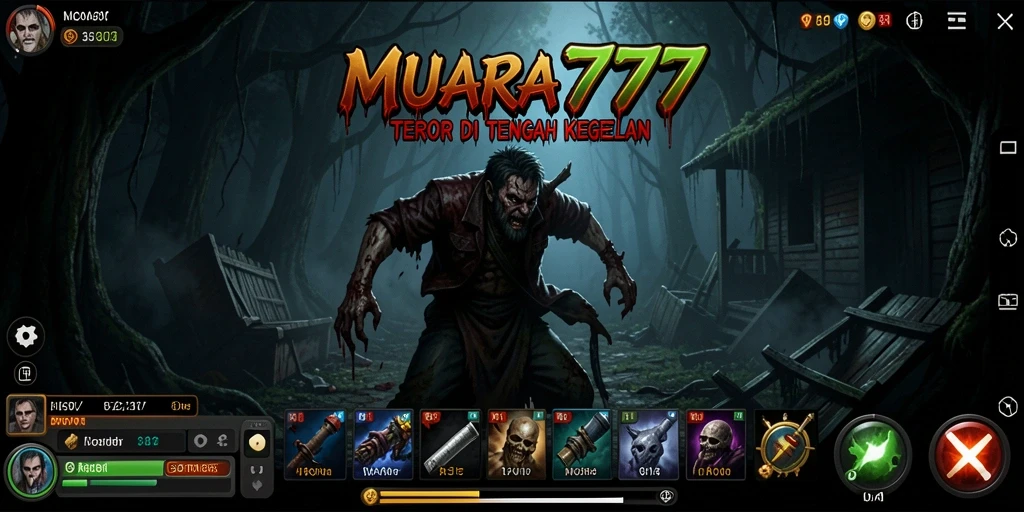 Gameplay seram di dunia gelap dan misterius.