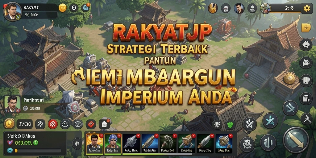 Tampilan gameplay RAKYATJP dengan pertarungan strategi yang intens.